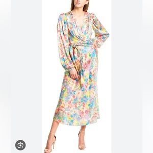 Ronny Kobo Silk floral dress